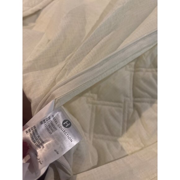 Hotel Collection Luster Geo Quilted  Standard Sham, Pastel Geo (pale yellow) - Picture 7 of 7